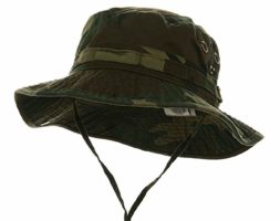 MG Men’s Washed Cotton Twill Chin Cord Outdoor Hunting Hat
