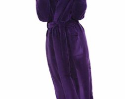 Alexander Del Rossa Women’s Plush Fleece Robe with Hood, Warm Bathrobe