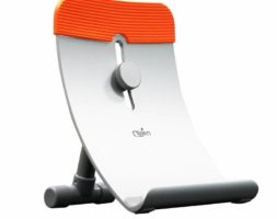 Obien Support pour Tablette en Alliage d’Aluminium et Silicone Orange
